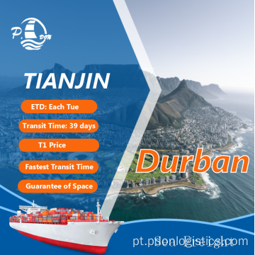 Frete marinho de Tianjin a Durban